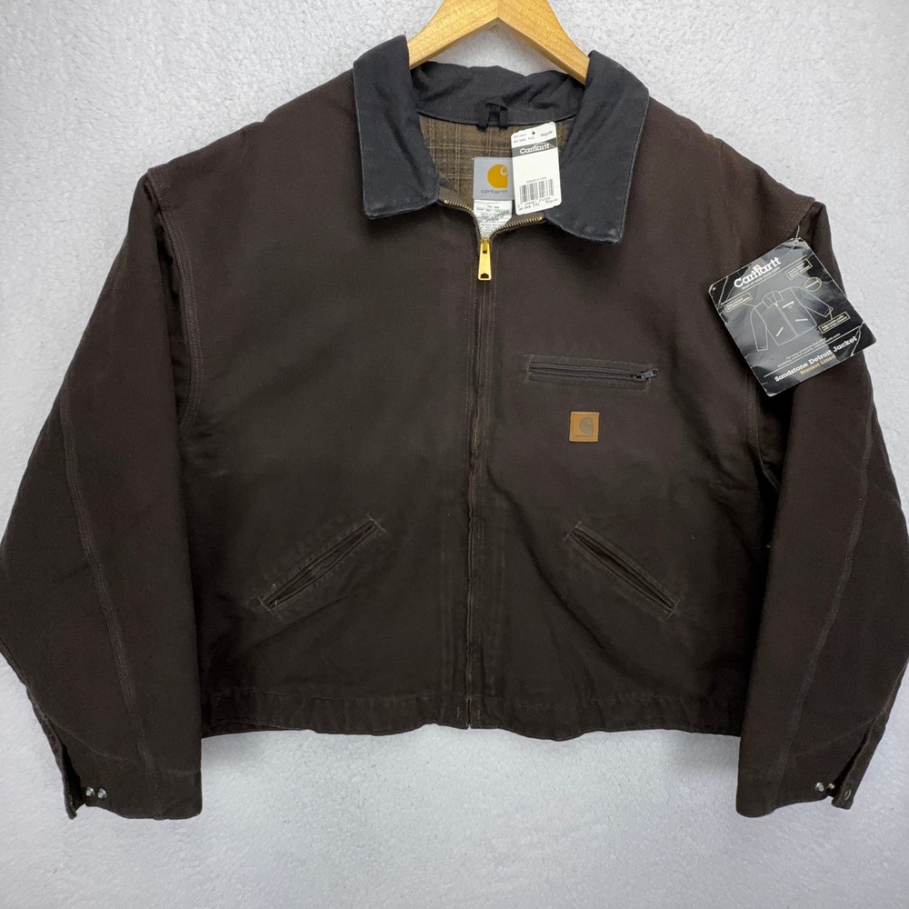 Carhartt Detroit Jacket Blanket Lined Mens 5XL J97 DKB Dark Brown NWT NOS